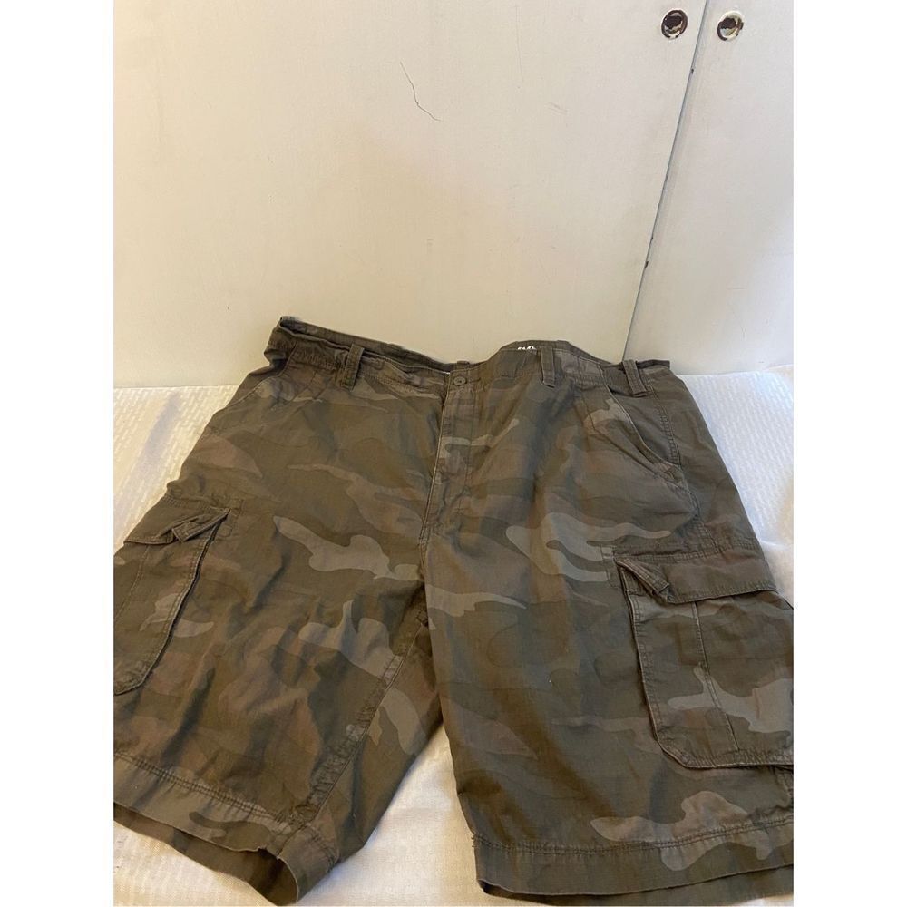 Roundtree camouflage Camo cargo‎ shorts 46w #58909